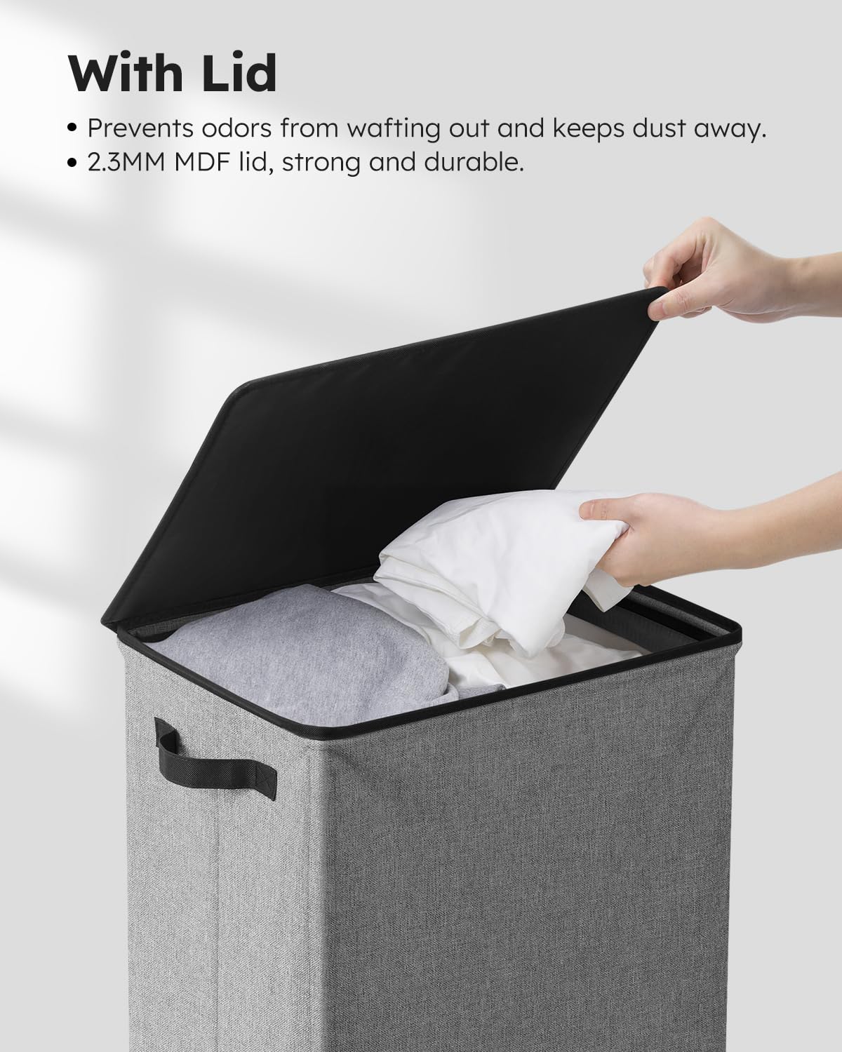 SOLEDI folded flat for space-saving storage in closet or trunk