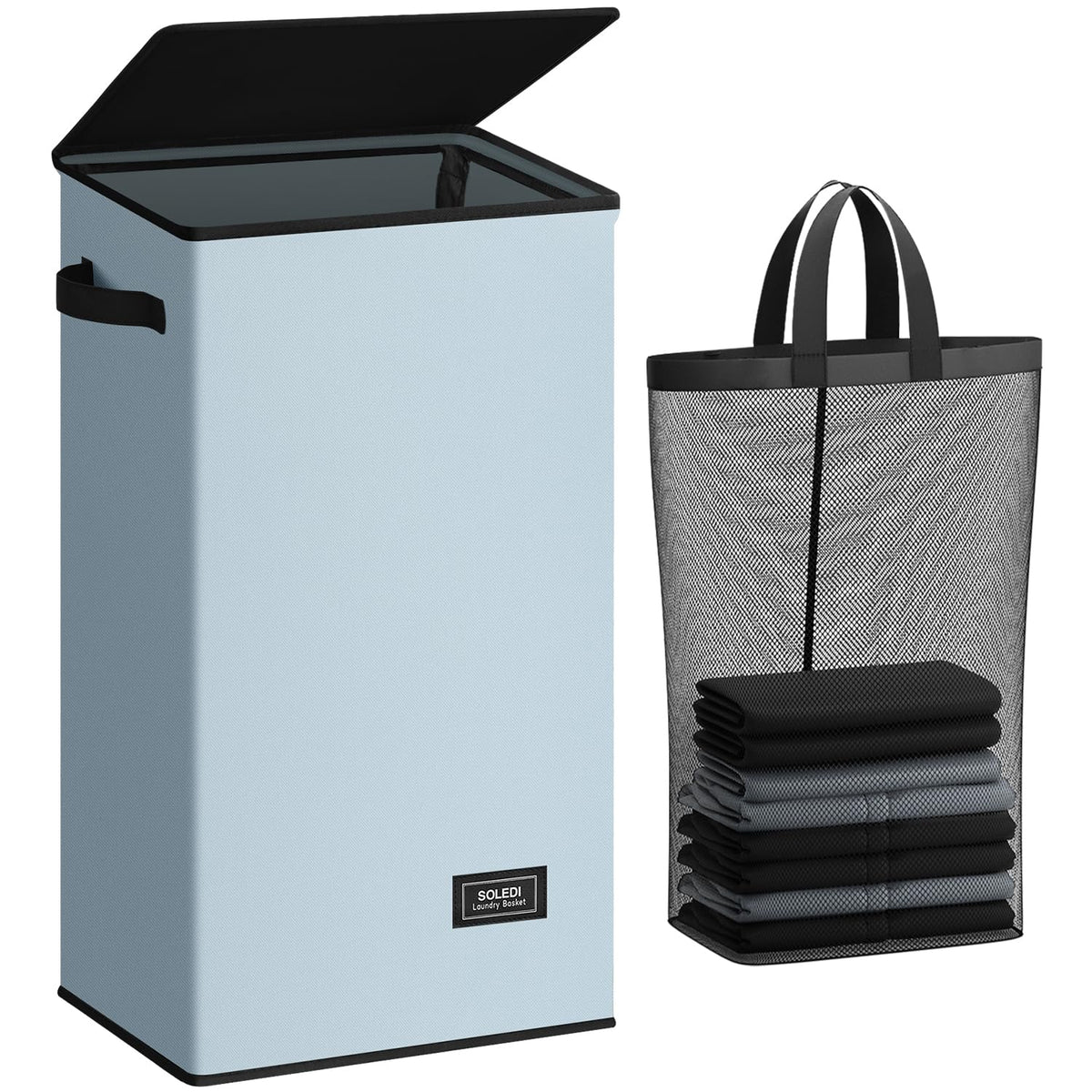 SOLEDI front view with lid showing neat storage and tidy appearance