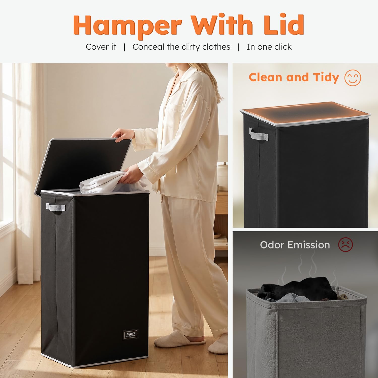 SOLEDI folded flat to save space in small storage areas