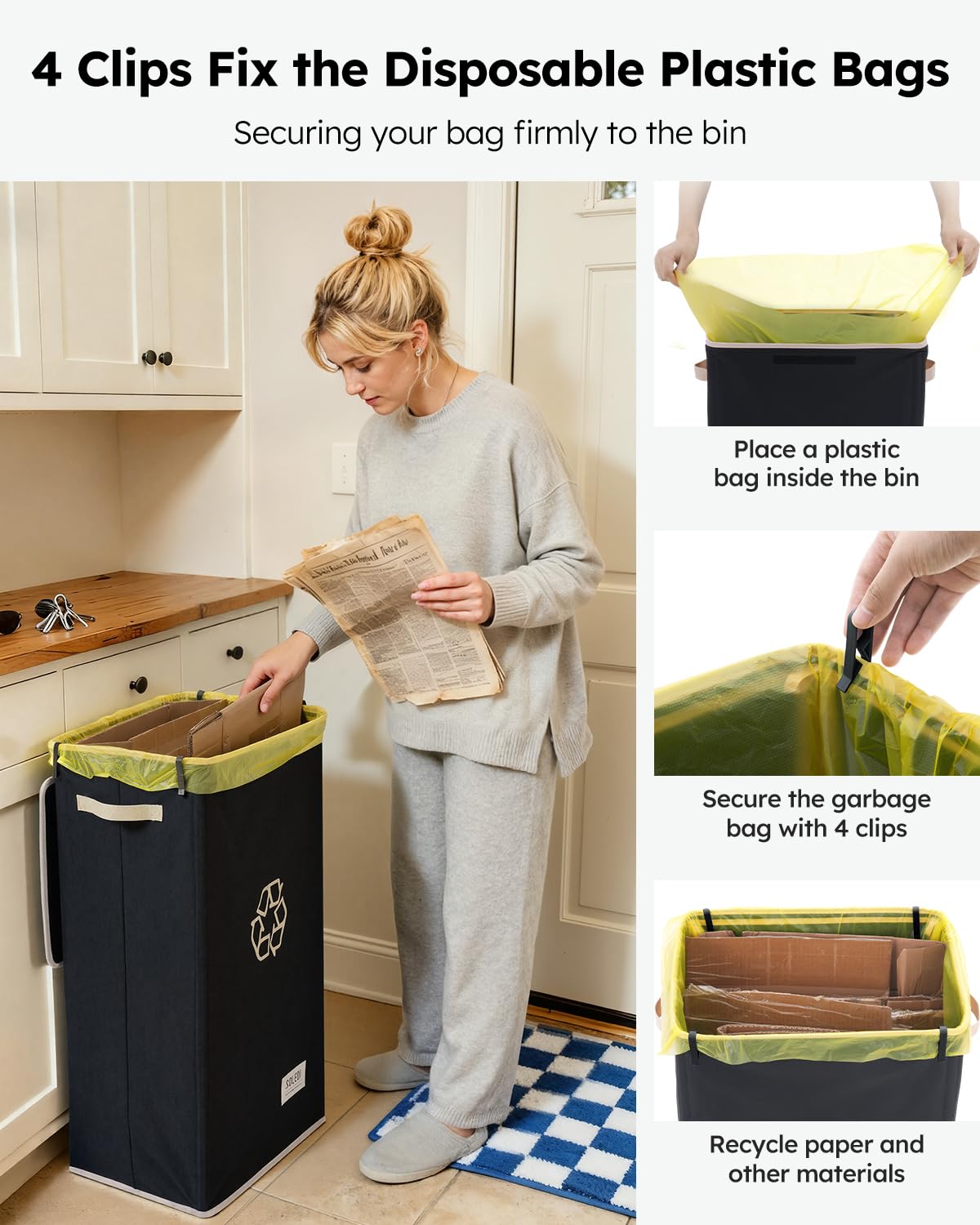SOLEDI size comparison with grocery bag to illustrate volume