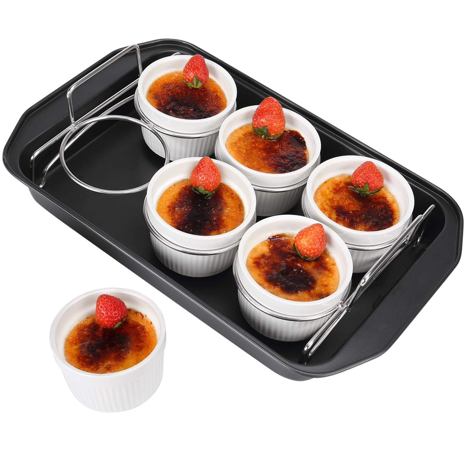 SOLIGT front packaging showing full creme brulee set and included recipe, organized neatly