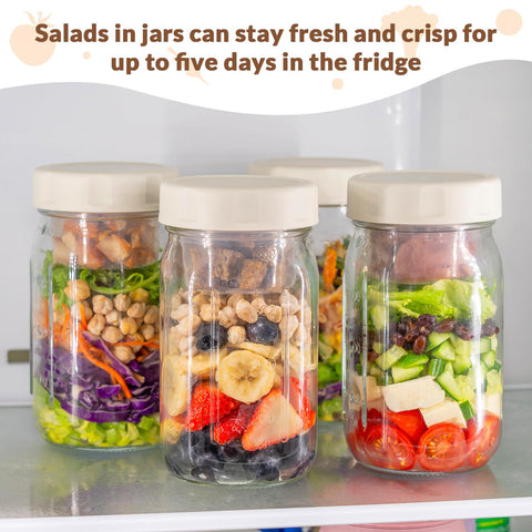 SOLIGT jar next to water bottle and apple to show 32oz scale and portability