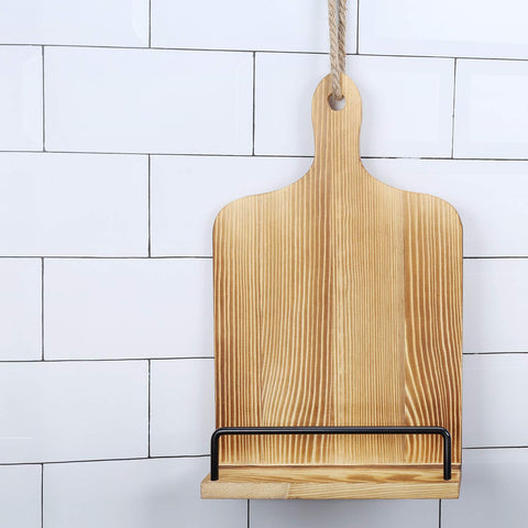 SOLIGT holding an iPad on a kitchen counter for hands-free recipe use