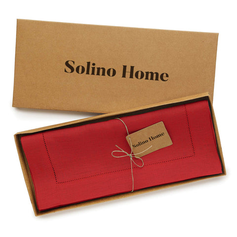 Solino Home runner size scale with ruler showing accurate 14x60 inches fit benefit