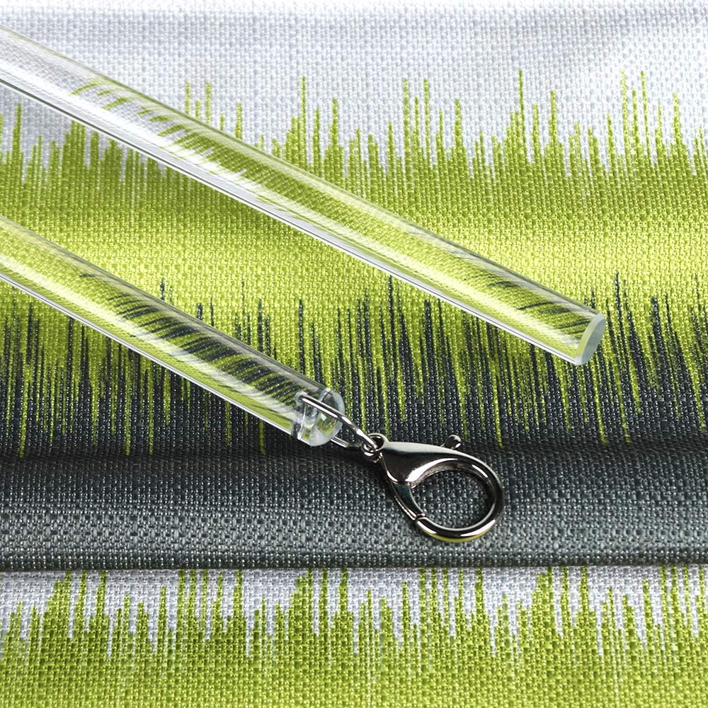 SOLOKOS close-up of acrylic rod polished finish, durable smooth surface reduces snags