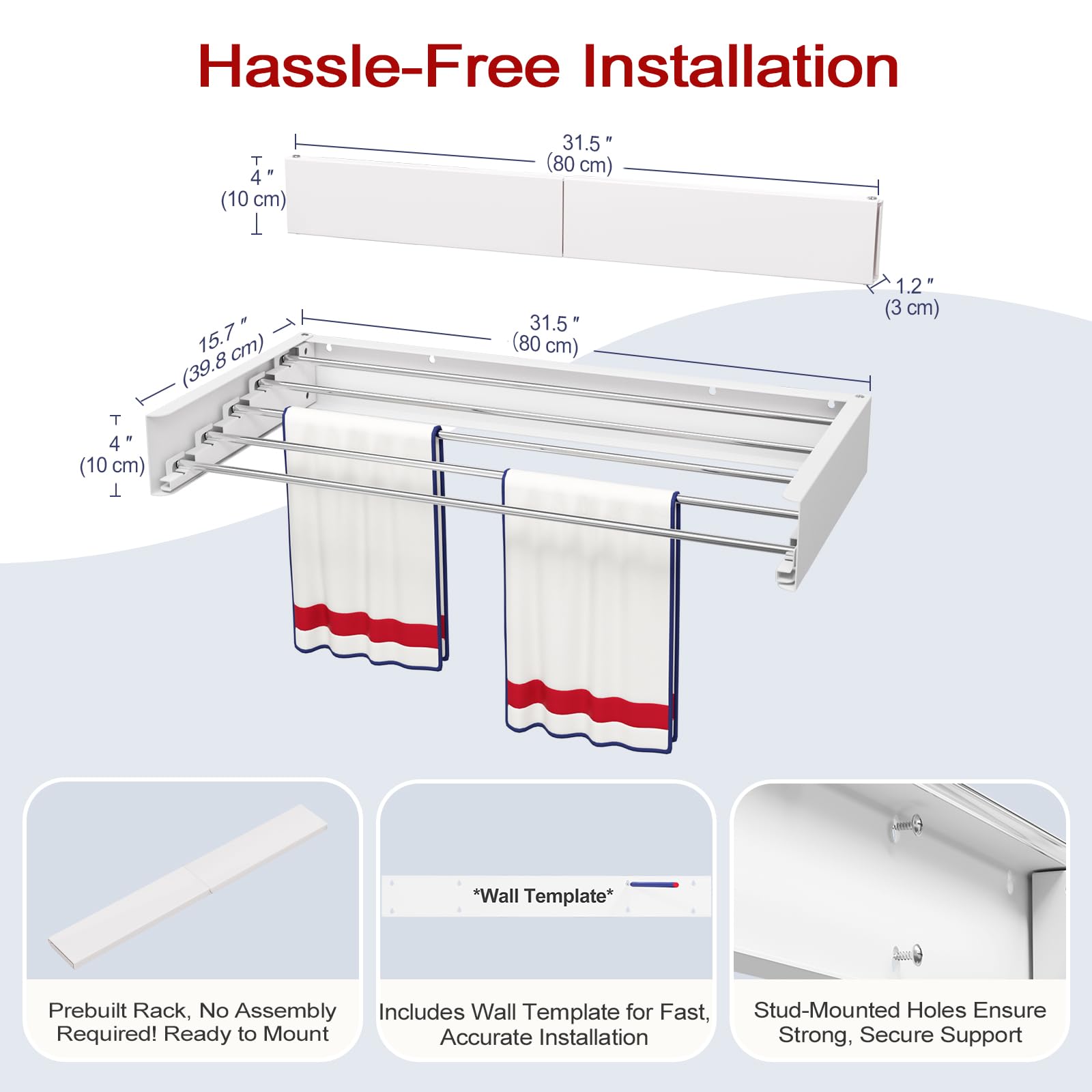 SOLVESTIS rack next to chair showing size and capacity advantages