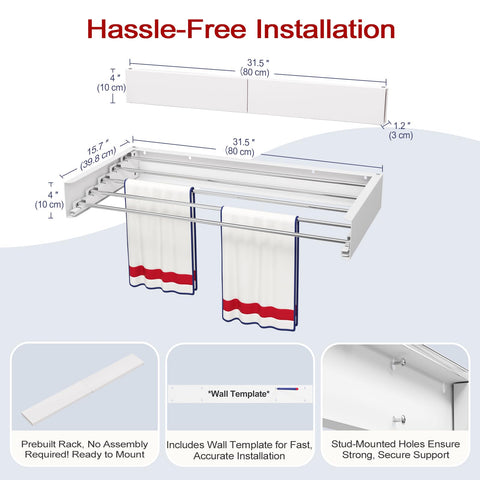 SOLVESTIS rack next to chair showing size and capacity advantages