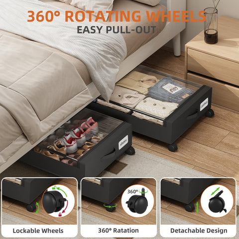 Somdot 360-degree caster rolling smoothly for easy movement benefit