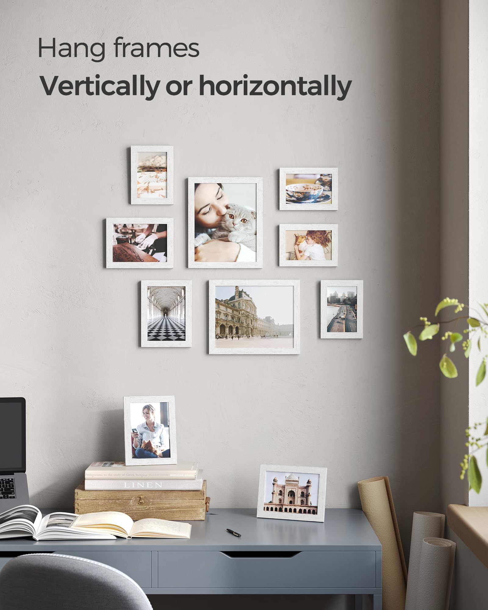 SONGMICS 5x7 frame close-up highlighting clean edge and secure photo display