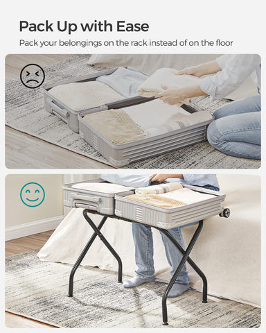 SONGMICS adjustable feet detail protecting floors and improving stability