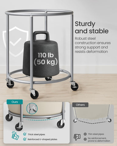 SONGMICS polyester bag texture with PVC lining for easy cleaning
