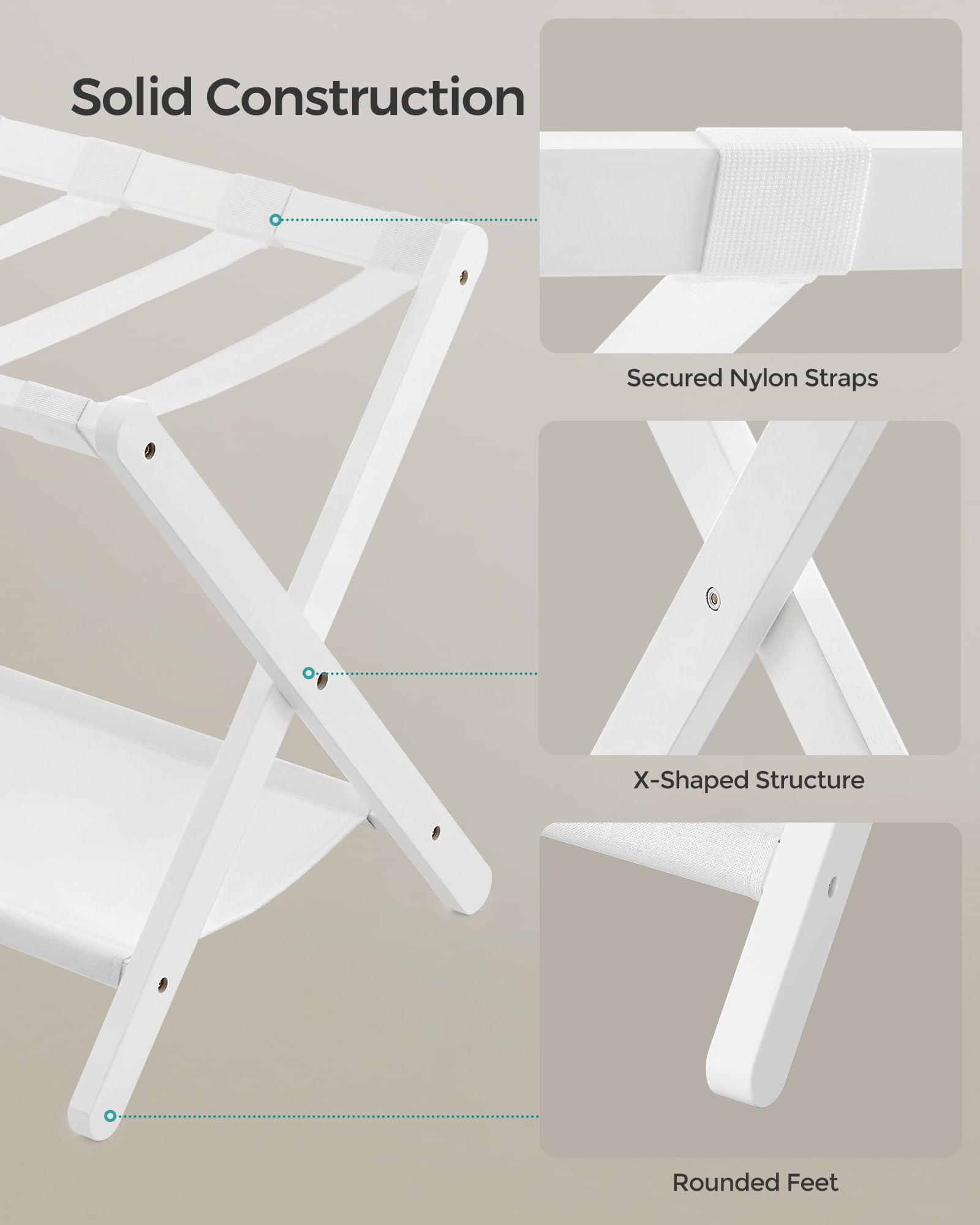 SONGMICS folded profile demonstrating compact storage and space-saving benefit