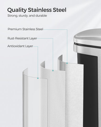 SONGMICS base with non-slip pads providing stability and anti-tip safety