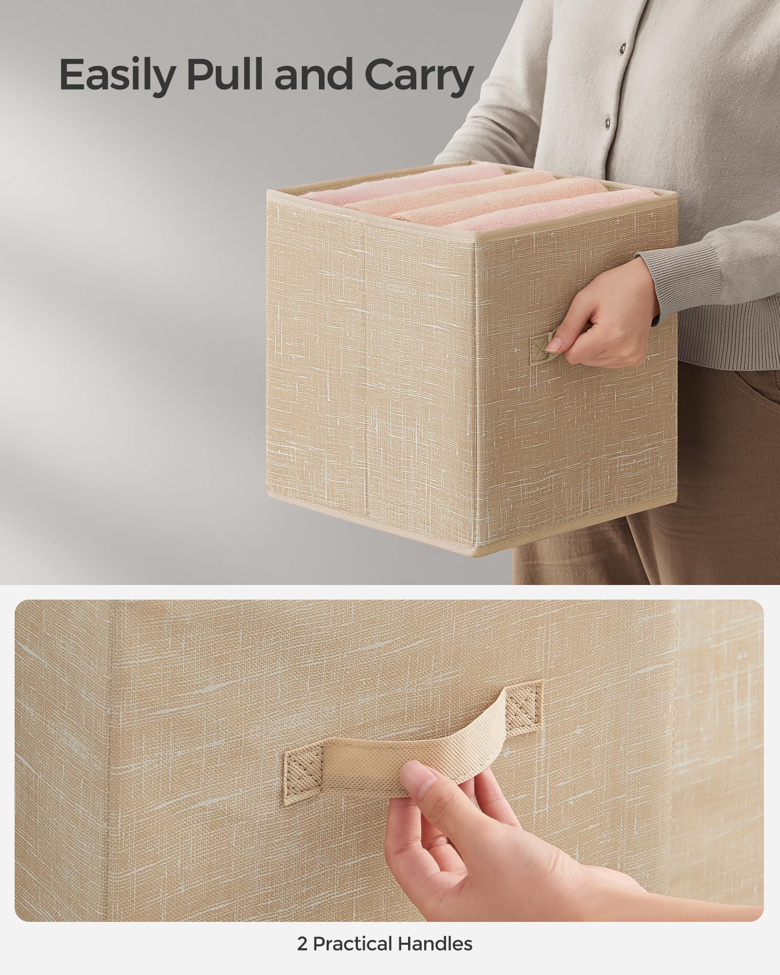 SONGMICS bottom panel inserted to demonstrate sturdy upright support