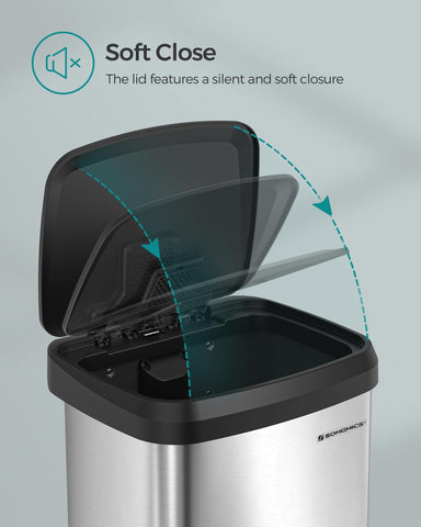 SONGMICS activated carbon filter in lid to help reduce kitchen odors