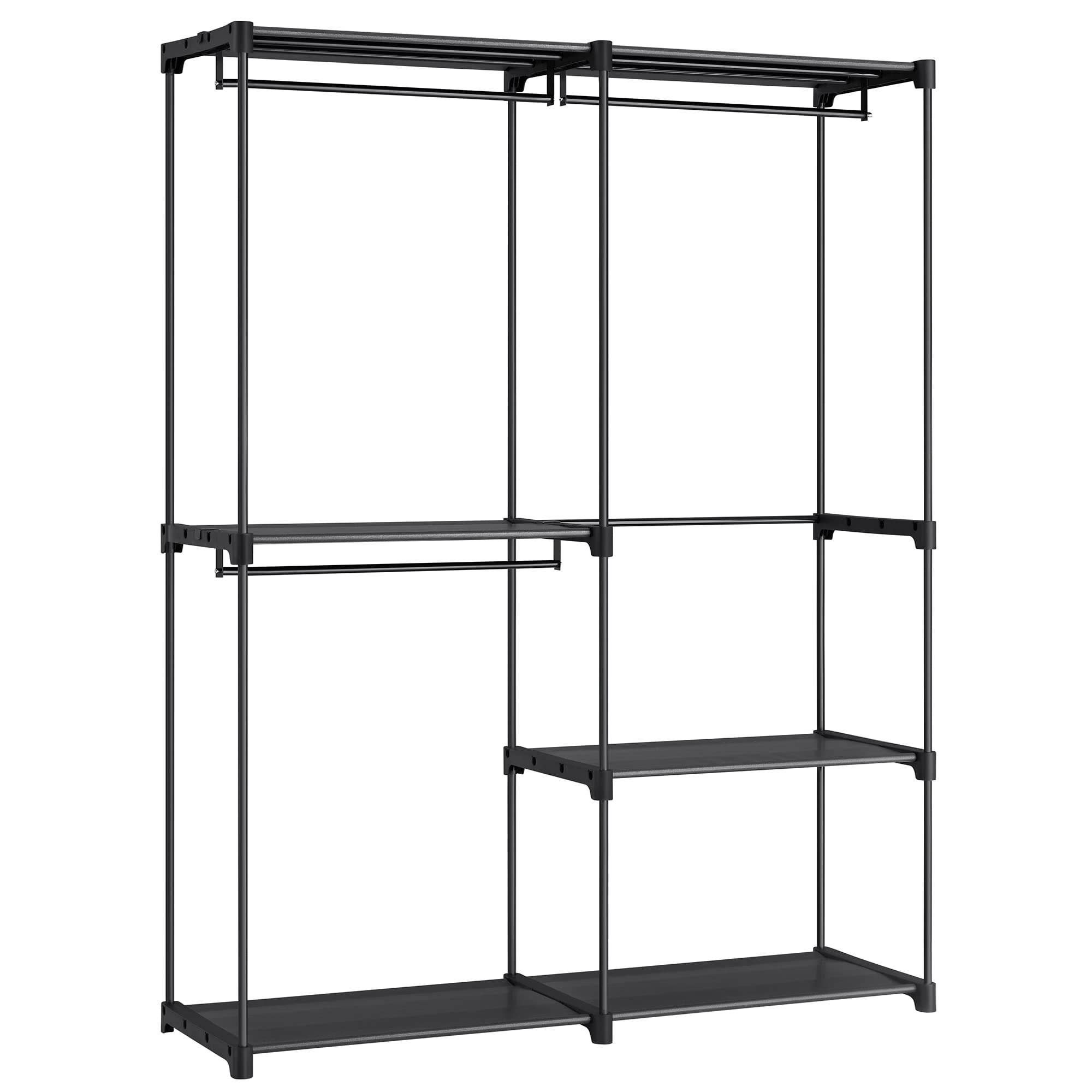 SONGMICS anti-tip kit mounted showing improved stability and safety benefit