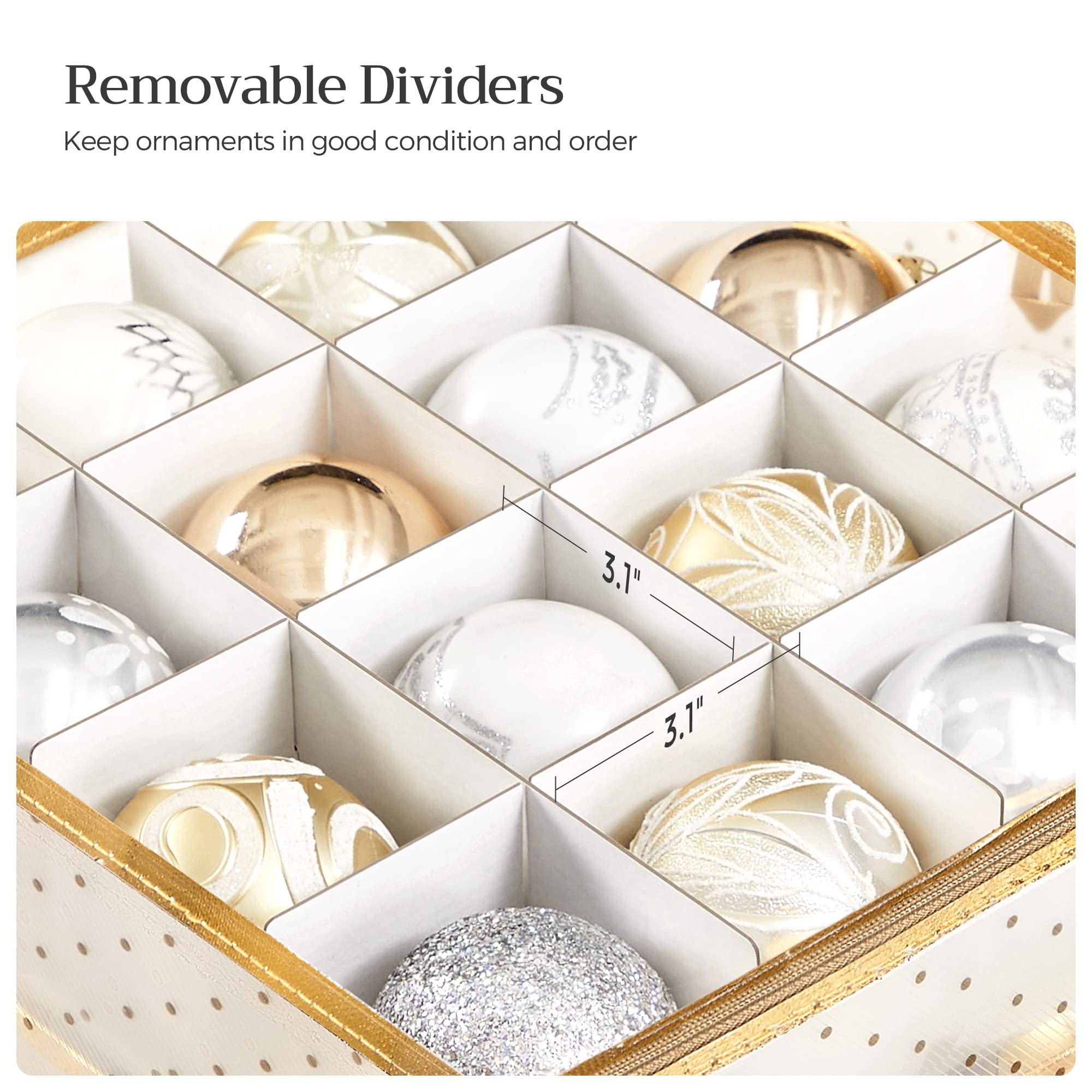 SONGMICS close-up of modular divider locks demonstrating secure separation