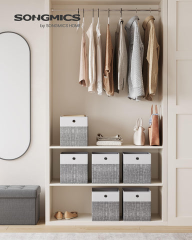 SONGMICS close-up linen texture highlighting elegant visual appeal