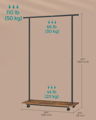 SONGMICS rack holding shoes on bottom shelf showing neat shoe storage benefit