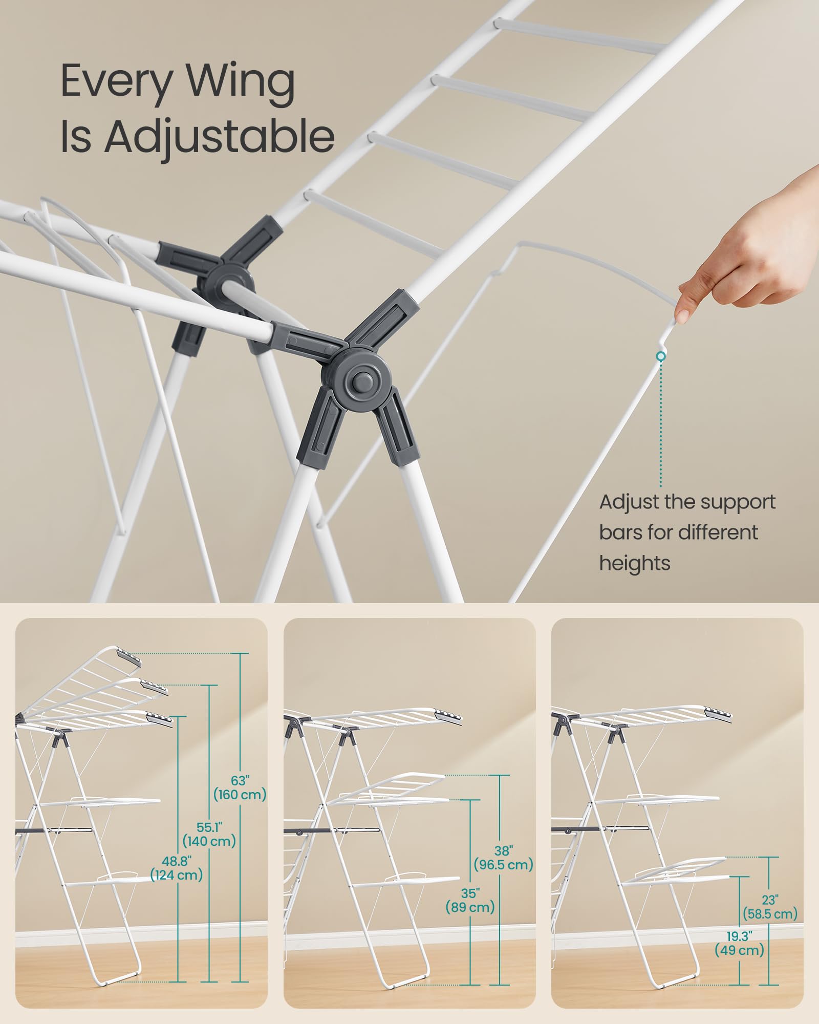 SONGMICS folded flat under bed demonstrating compact storage and portability benefit