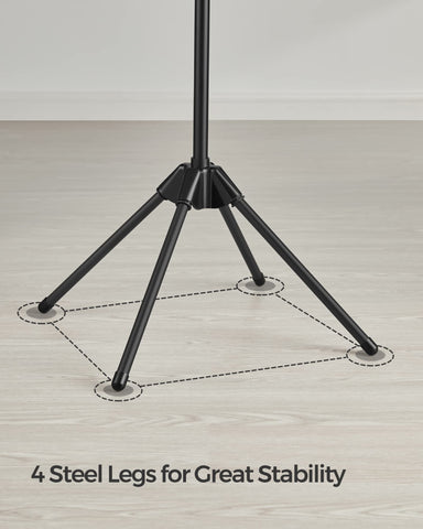 SONGMICS folded compact storage illustrating easy tuck-away convenience