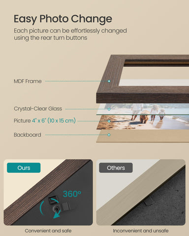 SONGMICS frames in a living room setting creating a warm family-gallery atmosphere