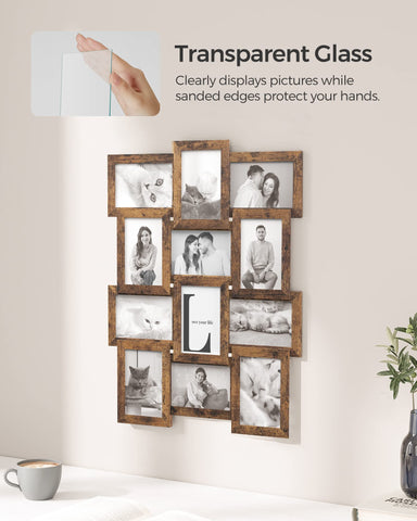 SONGMICS frame held in hand showing size for easy handling and placement
