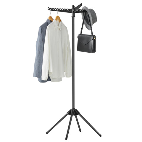 SONGMICS front view assembled drying rack showing full capacity benefit