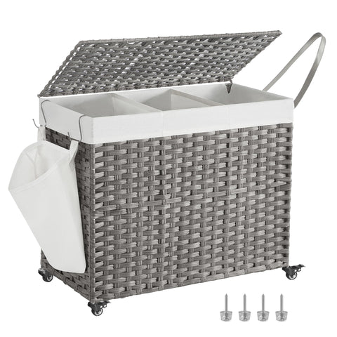 SONGMICS front view with lid closed showing organized storage benefit