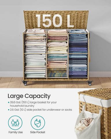 SONGMICS folded flat for compact storage saving space benefit