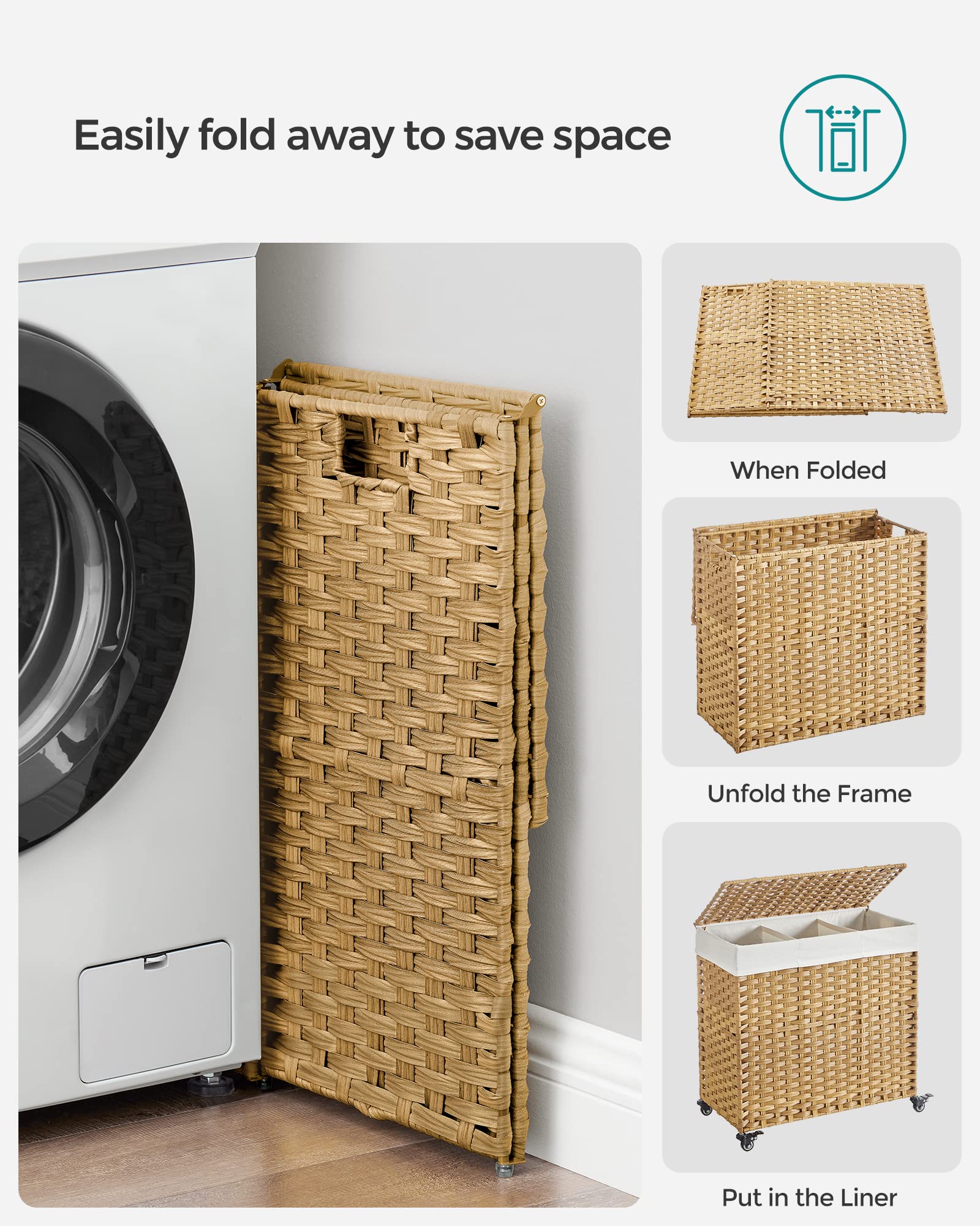 SONGMICS in bathroom lifestyle scene blending style with functional storage