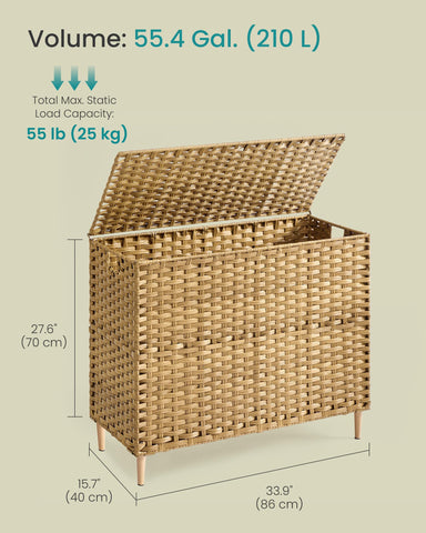 SONGMICS in a bathroom setting hiding clutter and improving room appearance