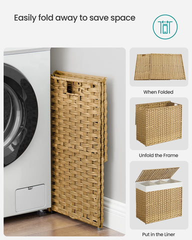 SONGMICS in bathroom setting blending with decor while hiding clutter benefit