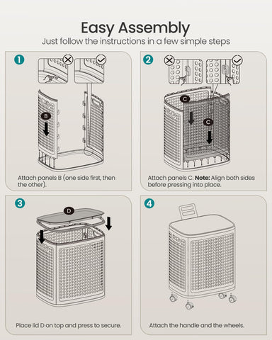 SONGMICS open hamper interior showing large capacity for weekly laundry
