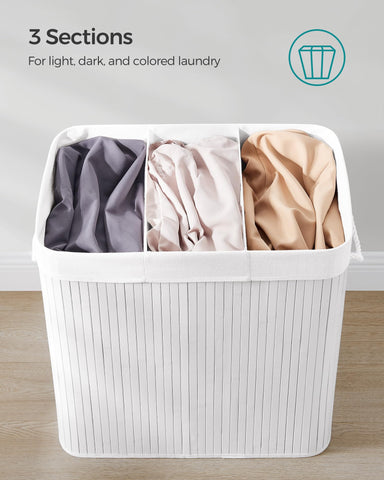 SONGMICS removable liners displayed to show washable convenience benefit