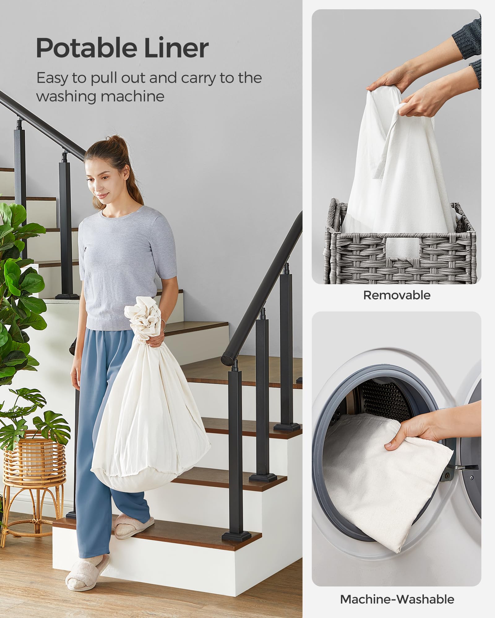SONGMICS side pocket holding socks for small-item organization benefit