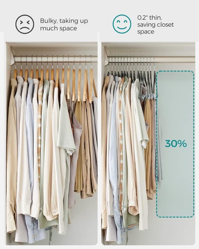 SONGMICS hanger supporting trousers evenly reducing creases