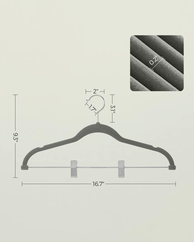 SONGMICS hanger holding blouse and pants together for outfit prep