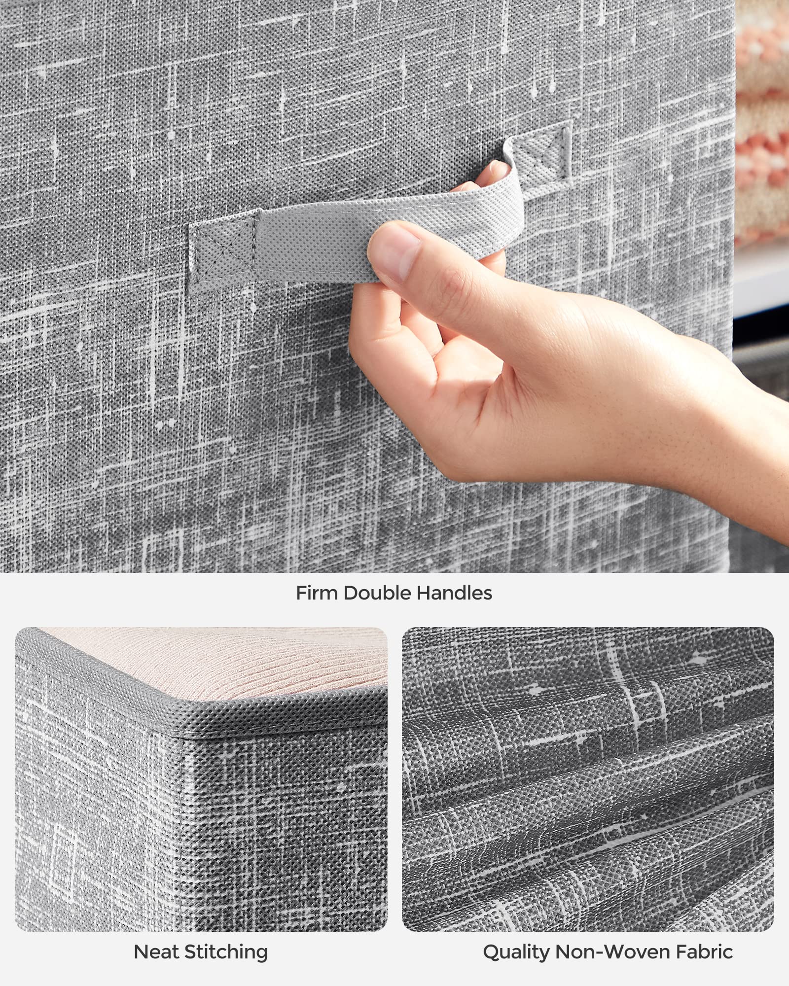 SONGMICS cube filled with clothing and accessories for practical storage