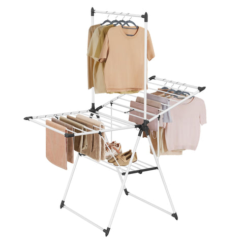 SONGMICS HOME front view open rack showing 24 rails and capacity benefit