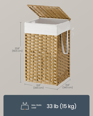 SONGMICS HOME next to doorframe showing compact narrow footprint benefit