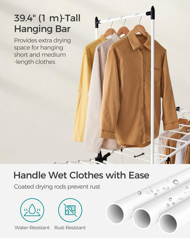 SONGMICS HOME next to laundry basket showing true-to-size capacity