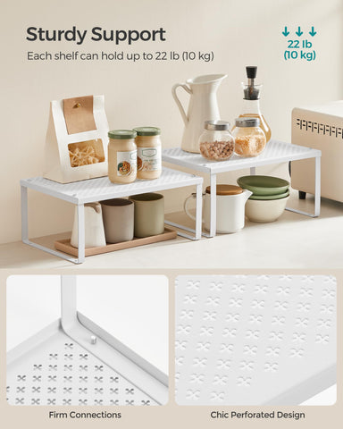 SONGMICS inside cabinet showing improved organization and visibility benefit