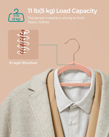 SONGMICS in-closet lifestyle shot maximizing wardrobe space and neatness benefit