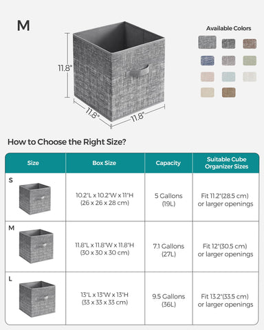 SONGMICS cubes installed in a cube shelf illustrating neat organization