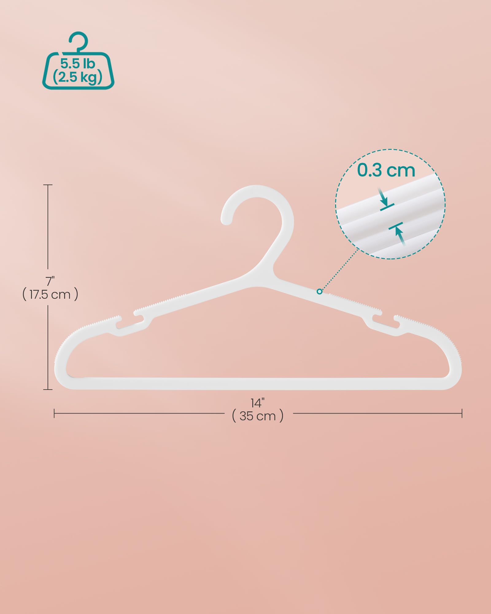 SONGMICS hangers in a child’s bedroom creating tidy organization
