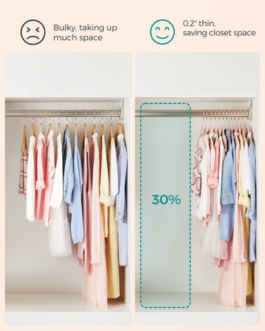 SONGMICS hanger holding a toddler jacket demonstrating strong support
