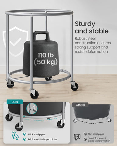 SONGMICS detailed shot of removable polyester bag with PVC lining for easy cleaning