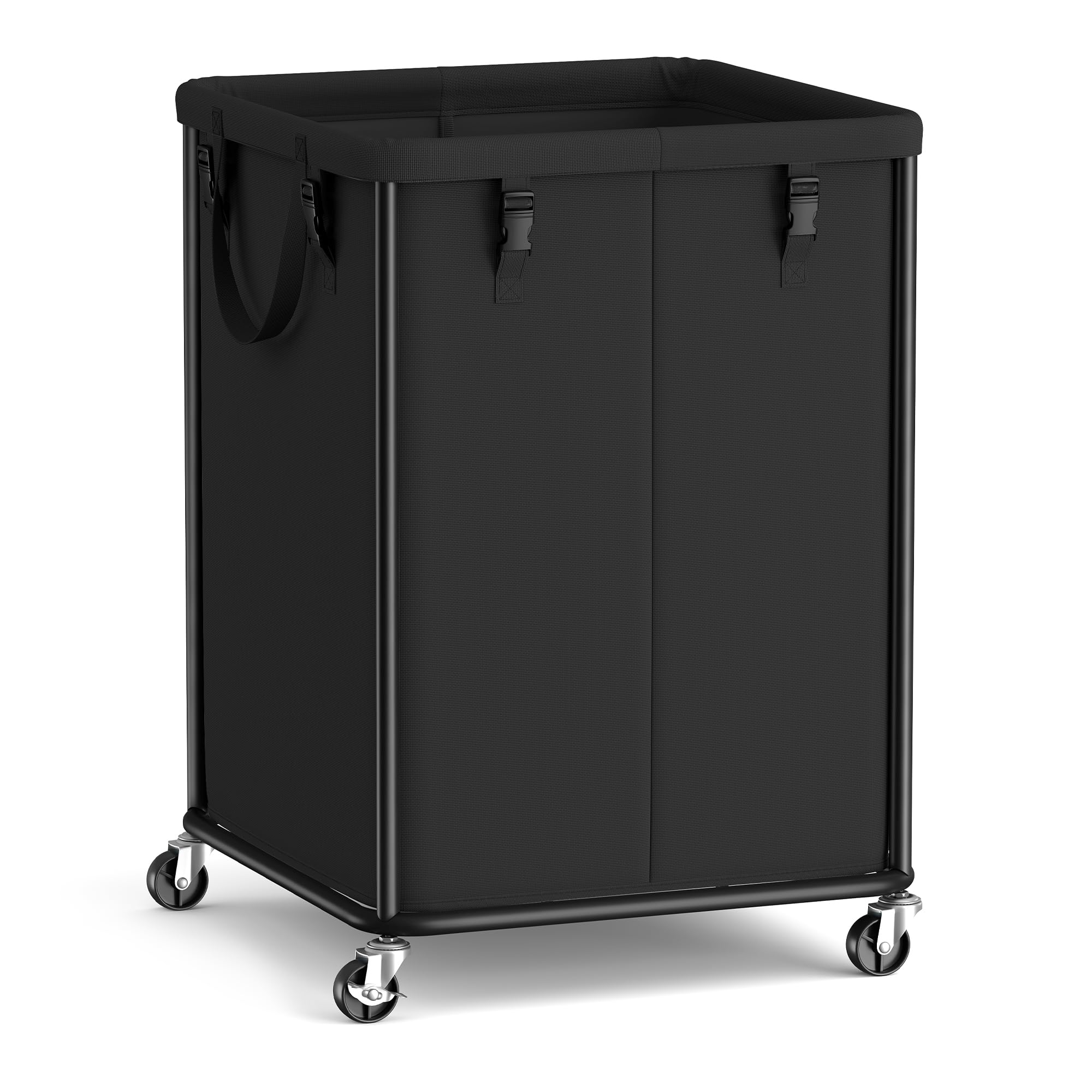 SONGMICS front view showing roomy 45 gallon capacity and upright design for organization