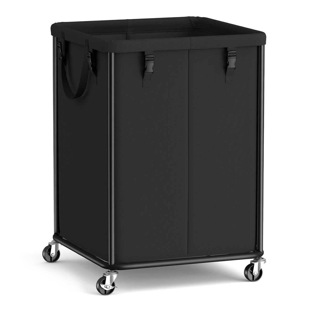 SONGMICS front view showing roomy 45 gallon capacity and upright design for organization